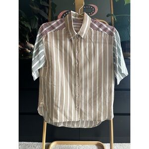 Sandro New York Striped Button-Up